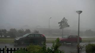 preview picture of video 'Noodweer in Kudelstaart 12-07-2010'