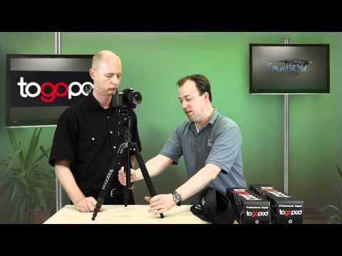 Foto-Stativ togopod "Outdoor" - kompakt, umkehrbare Beine, kleines Packmass incl. Stativkopf!