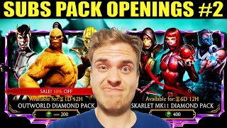 MK Mobile. Trying to Get My Subscribers Some Diamonds! Massive Diamond Pack Opening!