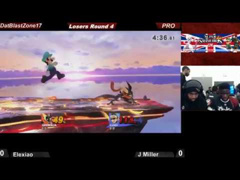 DBZ17 Pro - Elexiao (Greninja/PacMan) Vs J Miller (Luigi) LR6