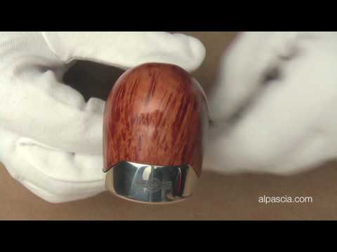 Pipa Bentley WOODEN TREASURE HALF BENT - pipe 016