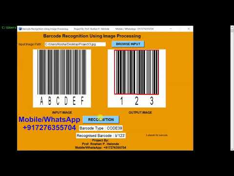 Python Code For Barcode Recognition Using Image Processing Full Source Code