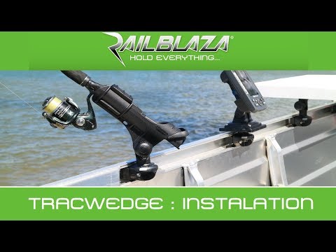 How to install RAILBLAZA TracWedge to aluminium fishing boat