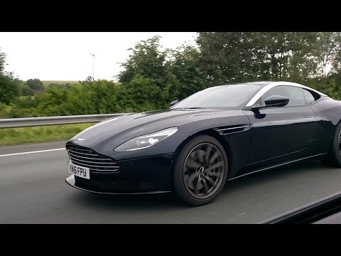 Brand-new Aston Martin DB 11 and Vanquish on the Autobahn