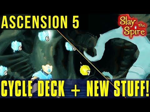 CYCLE DECK WITH NEW STUFF! - ASCENSION MODE 5 THE DEFECT [Slay The Spire]