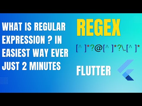 Regular Expression in Flutter with Example in Just 2 Minutes RegEx Tutorial