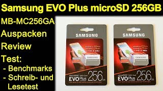 Samsung EVO Plus Micro SDXC 256 GB MB-MC256GA SD-Karte - Tests Benchmarks Geschwindigkeit Deutsch