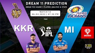 KKR v MI Dream11 Prediction in Tamil | Match 14| Kolkata v Mumbai | Fantasy Team | #IPL | 06.04.22