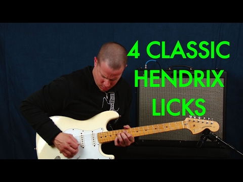 4 classic Jimi Hendrix style licks