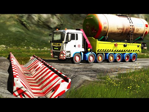 Cars vs Upside Down Speed Bumps #77 | BeamNG.DRIVE