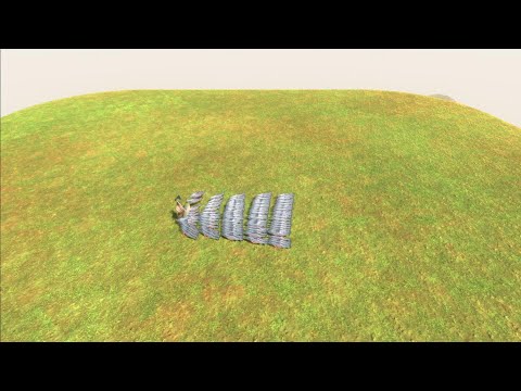 Shield warrior VS 100x Salmon -Animal Revolt Battle Simulator-ARBS