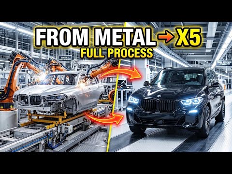 Thumbnail for How the 2027 BMW X5 is Built: Factory Tour by SUV, BMW, Car, Van, Robot