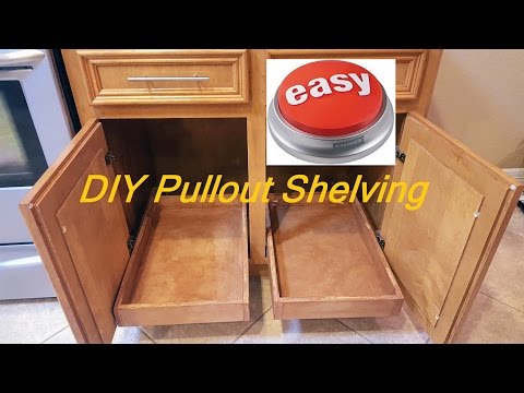 DIY Pull-out sliding shelving Easy