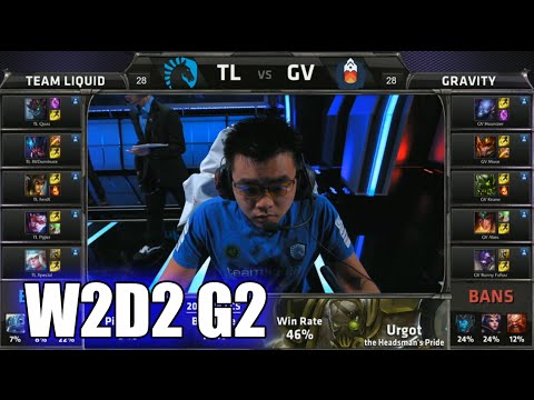 Team Liquid vs Gravity Gaming | S5 NA LCS Summer 2015 Week 2 Day 2 | TL vs GV W2D2 G2 Round 1