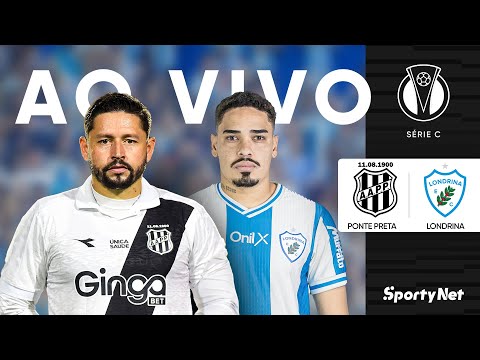 AO VIVO E COM IMAGENS | PONTE PRETA X LONDRINA | JOGO DE VOLTA DA FINAL DA SÉRIE C 2025