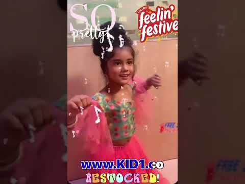 Cotton festive wear kids lehenga choli
