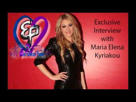 Interview with Maria Elena Kyriakou in Eurovision Place