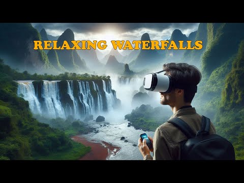 Relaxing Waterfalls VR video thumbnail