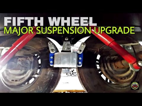 Fifth Wheel Suspension MorRyde SRE 4000 install and Lifted with SafeJack