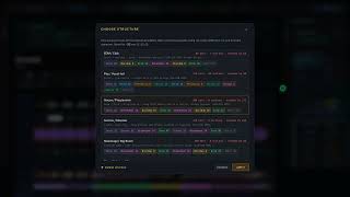 63. Choose structure modal