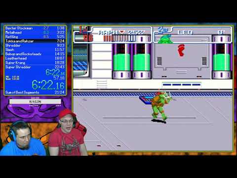 TMNT IV : Turtles In Time 1p1c Any% Normal 22:17 by Dospostmann