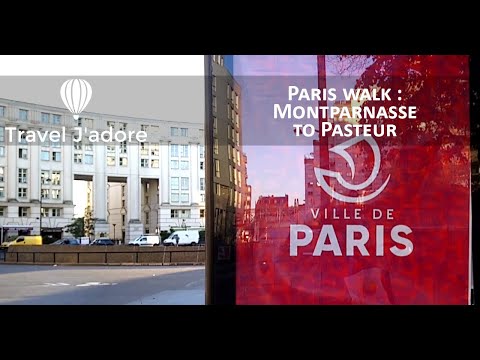 Virtual Walk : Montparnasse to Pasteur in Paris, April 2020