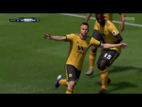 Diogo Jota fantastic  volley with Wolverhampton