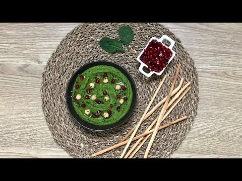 💚HUMMUS DE GARBANZOS Y ESPINACAS ¡La Receta de Hummus más Fácil y Ligera!