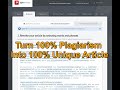 Spin Rewriter Review 2020: Spin 100% plagiarism to 100% unique Spin Rewriter Review 2020: Spin 100% plagiarism to 100% unique