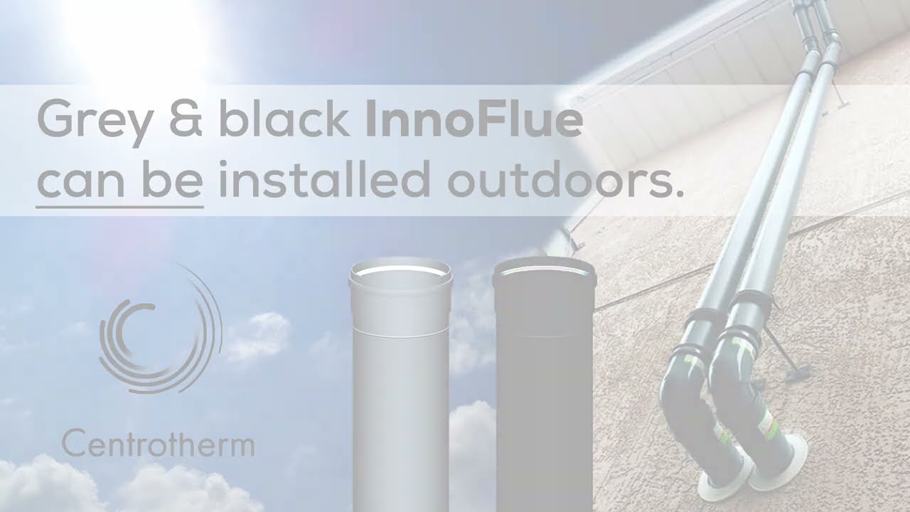 Both Grey & Black Centrotherm InnoFlue Can Be Used Outdoors