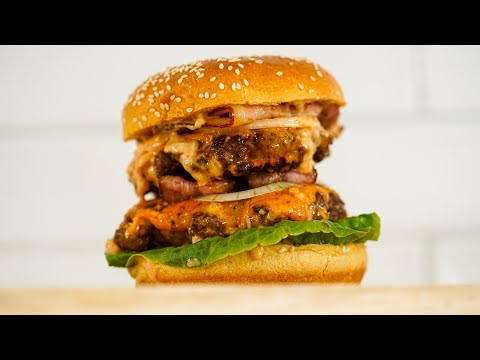 Recette Double bacon cheeseburger