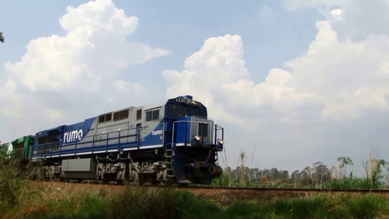 TREM NOVO AZUL ES43BBI DA RUMO HD RAILWAYS - By FARINA