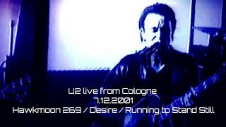 U2 rare acoustic Hawkmoon 269 / Desire / Running to Stand Still medley live Enhanced audio only