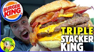 Download lagu Burger King® | TRIPLE Stacker King™ Review 🥓🧀🥫| Peep THIS Out! 🍔👑 mp3
