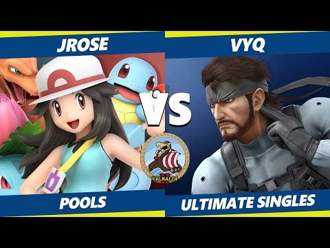 Smash Ultimate Tournament - JRose (Pokemon Trainer) Vs. BSD | vyQ (Snake) Valhalla II SSBU Pools