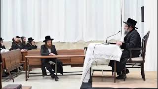 האדמו"ר מסקולען בשיחה לקראת סיום ימי השובבי"ם שאורגנה ע"י ארגון "ורוממתנו" שע"י קהילת ספינקא בית שמש