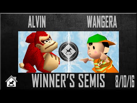 Darkhouse 12 Winners Semis - Alvin (Donkey Kong) Vs. Wangera (Ness) Super Smash Bros - SSB64