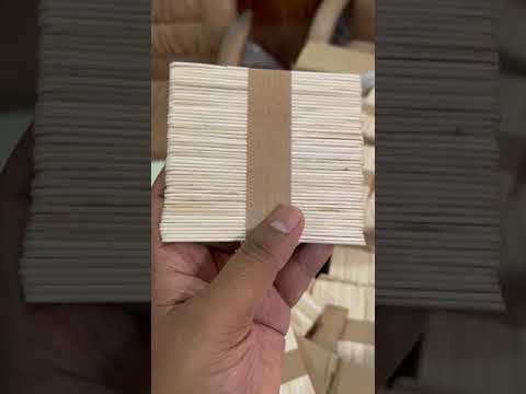 Birch wood 114mm ice cream sticks flat edge