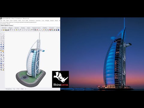 Rhino 3D Architectural Tutorial Series | Ep - 33 | Real Buildings Into 3D model |English |