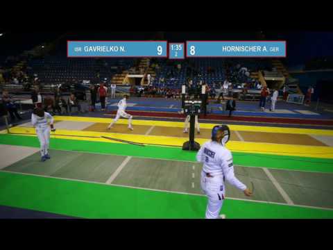 T32. HORNISCHER Anna (GER) - GAVRIELKO Nikol (ISR). Epee women.