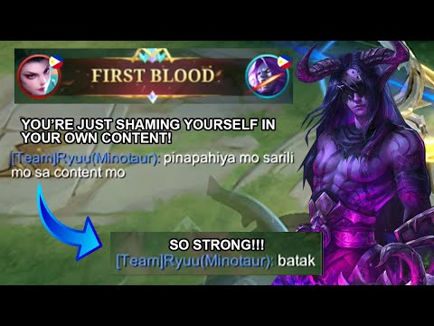 MINOTAUR: YOU'RE SHAMING YOURSELF IN YOUR OWN CONTENT! MY TEAM THOUGHT MY CONTENTS ARE SCRIPTED!