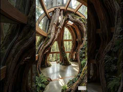 Building a House in the Forest (ASMR) – No One Expected a Luxury Home Inside a Living Tree