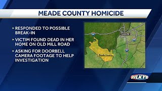 Meade County police asking for publics help identify suspect in woman's death