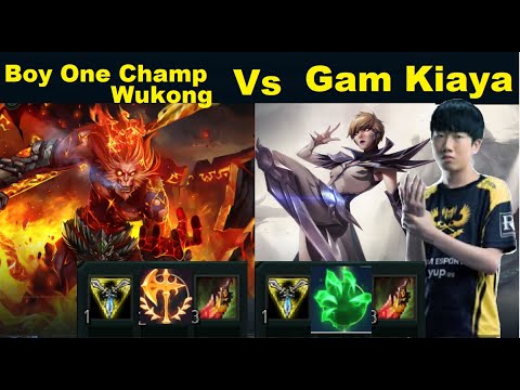 GAM Kiaya Đối Đầu Boy One Champ Wukong Rank Thách Đấu Hàn - Camille vs Wukong