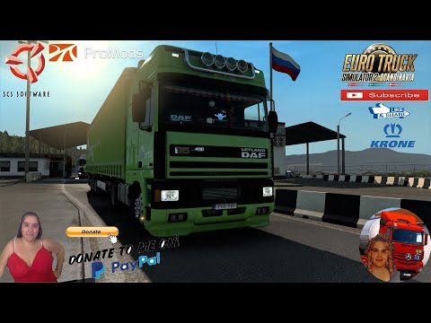 Euro Truck Simulator 2 2(1.38) DAF 95ATI by XBS v1.3 Russia to Norway + DLC's & Mods