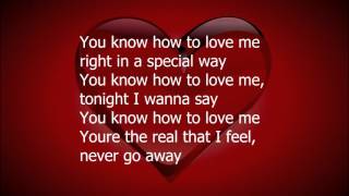 You Know How To Love Me by Phyllis  Hyman (lyrics)