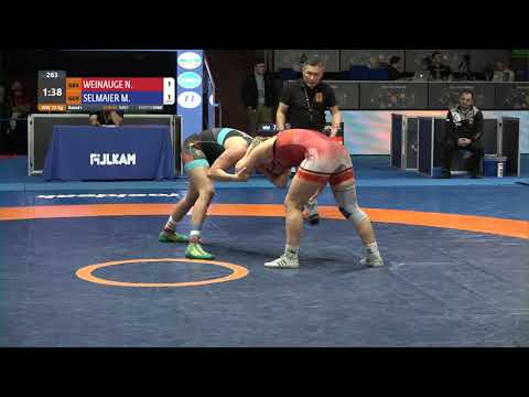 Round 1 WW - 72 kg: N. WEINAUGE (GER) v. M. SELMAIER (GER)