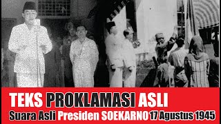 Download lagu TEKS PROKLAMASI ASLI (Suara Asli PRESIDEN SOEKARNO) 17 Agustus 1945 mp3