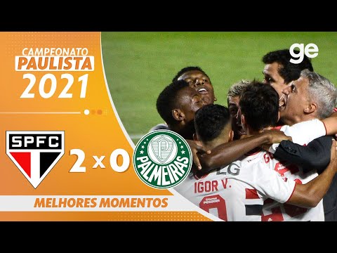 SÃO PAULO 2 X 0 PALMEIRAS | MELHORES MOMENTOS | FINAL PAULISTA 2021 | ge.globo