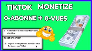 🟢(Tiktok Nouvo monétization) Tiktok menetize 0-abonne 0-vues